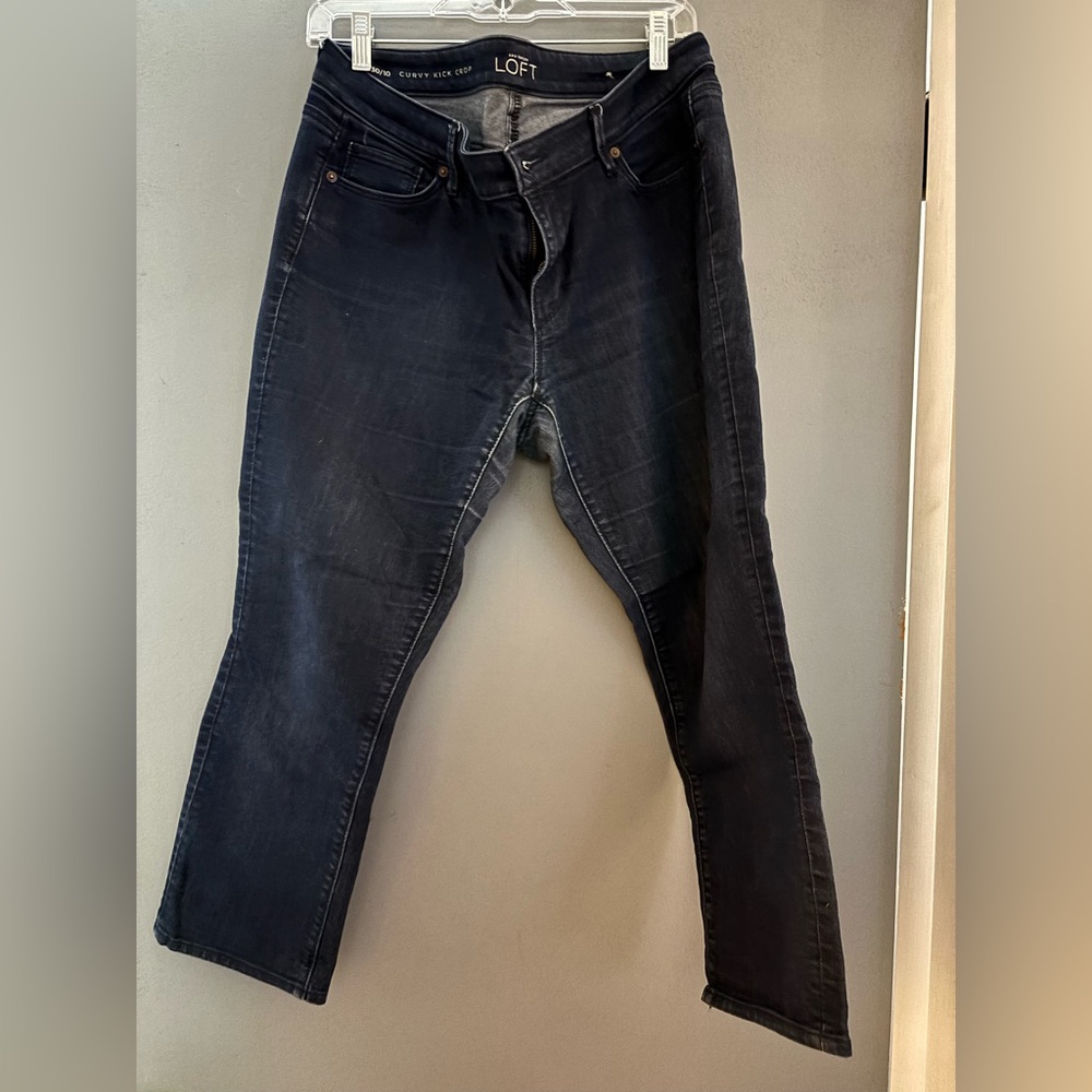 LOFT womens Midnight Blue Slim Jeans